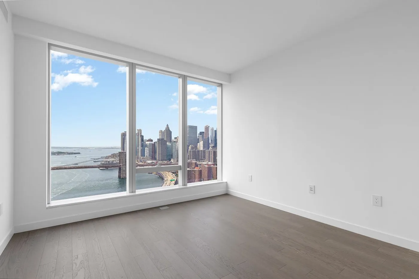 City bedroom before virtual staging